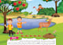 create kids learning books, alphabet and storybook scenes